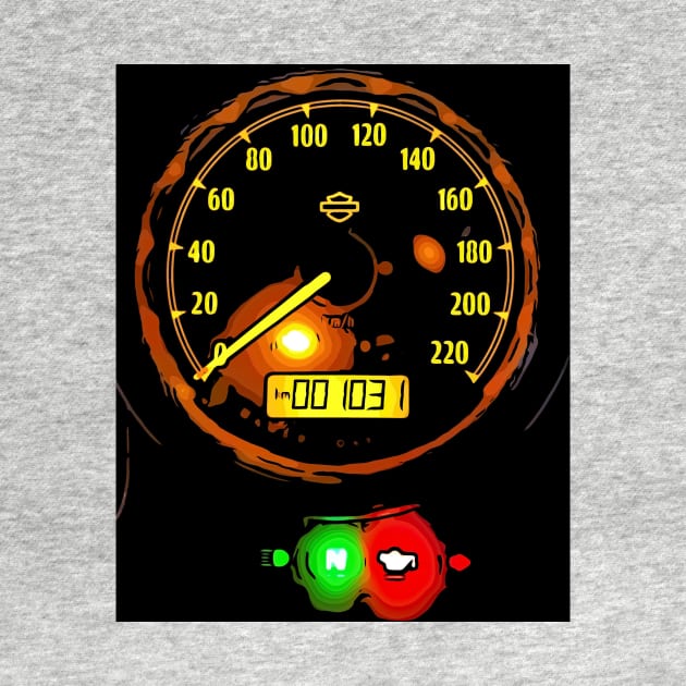 Motorcycle speedometer by MarkoShirt